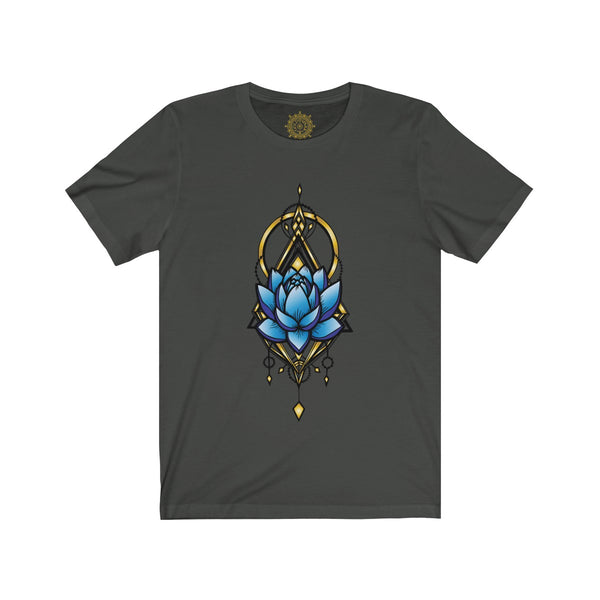 QGeometric Lotus Men's & Women's Soft Cotton Jersey T-Shirt
