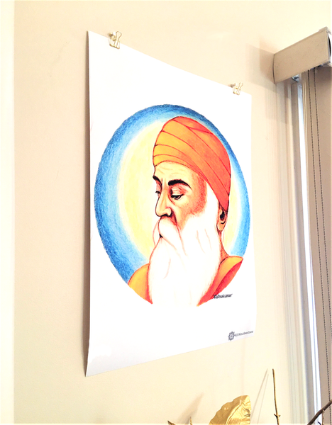 Guru Nanak Dev Ji Premium Matte Vertical Poster