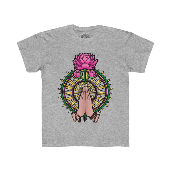 QNamaste Lotus Soft Cotton Kids Regular Fit T-Shirt